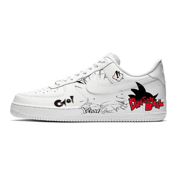 [Custom Salute to Dragon Ball]  Air Force 1 Skateboarding Shoes Men Low-top White/black