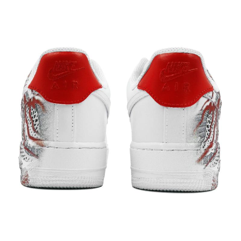 [Custom The White dragon goes out to sea]  Air Force 1 Skateboarding Shoes Unisex