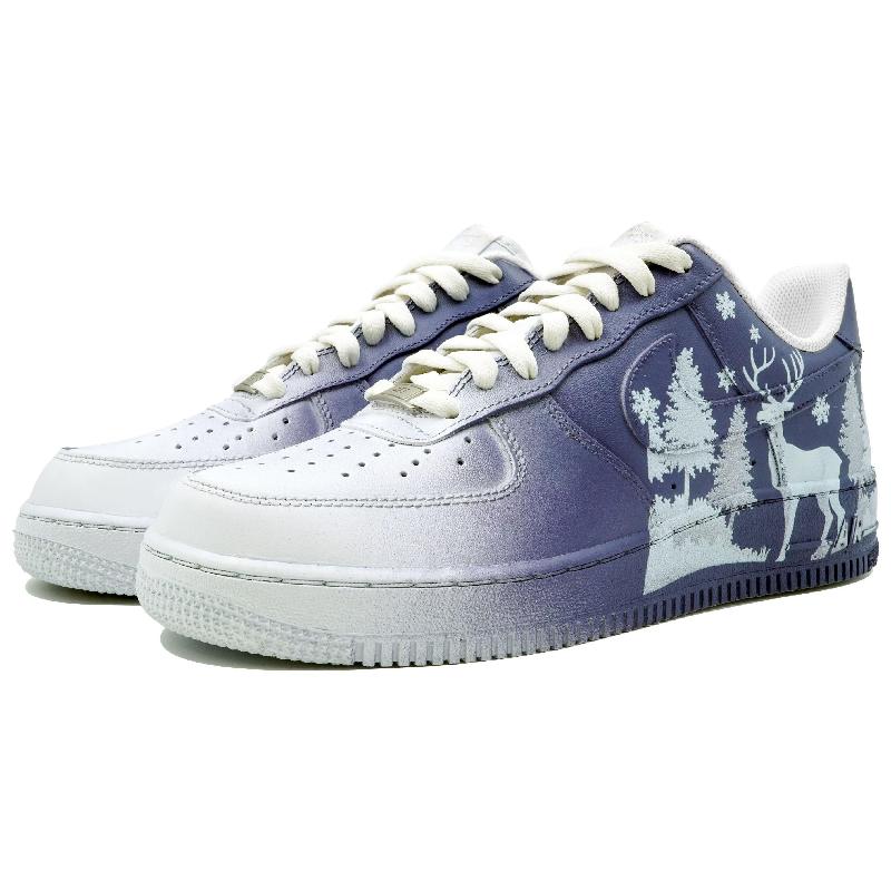 [Custom Snow elk]  Air Force 1 Low Skateboarding Shoes Men