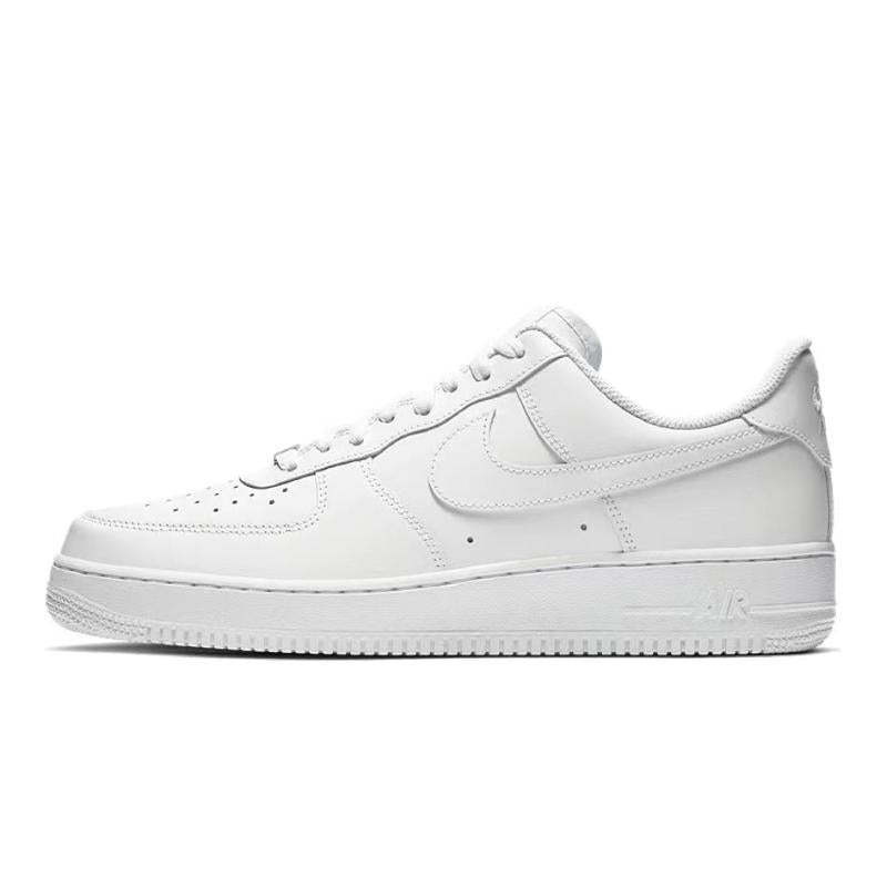[Custom The same crime scene for both men and women]  Air Force 1 Skateboard Shoes Men Low-Top White Red