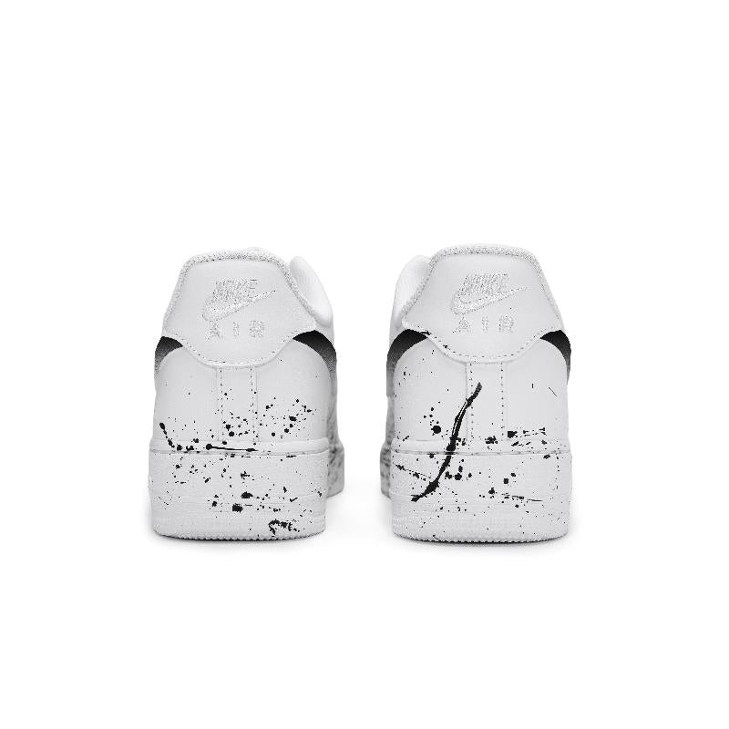 [Custom The scene of the same style for both men and women to recall]  Air Force 1 Skateboard Shoes Men Low-Top White Black