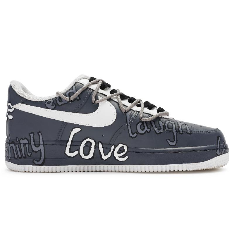 [Custom A simple life in black and white for men]  Air Force 1 Skateboarding Shoes Men