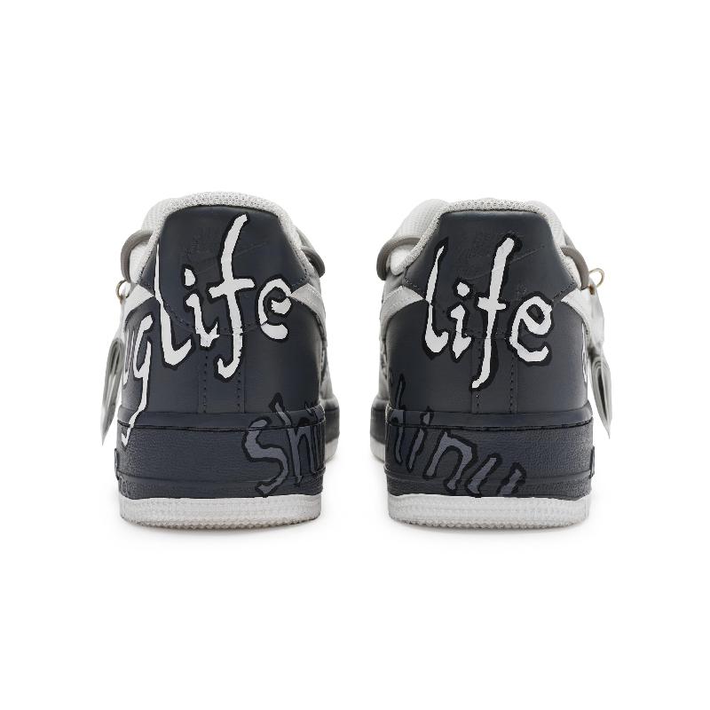 [Custom A simple life in black and white for men]  Air Force 1 Skateboarding Shoes Men