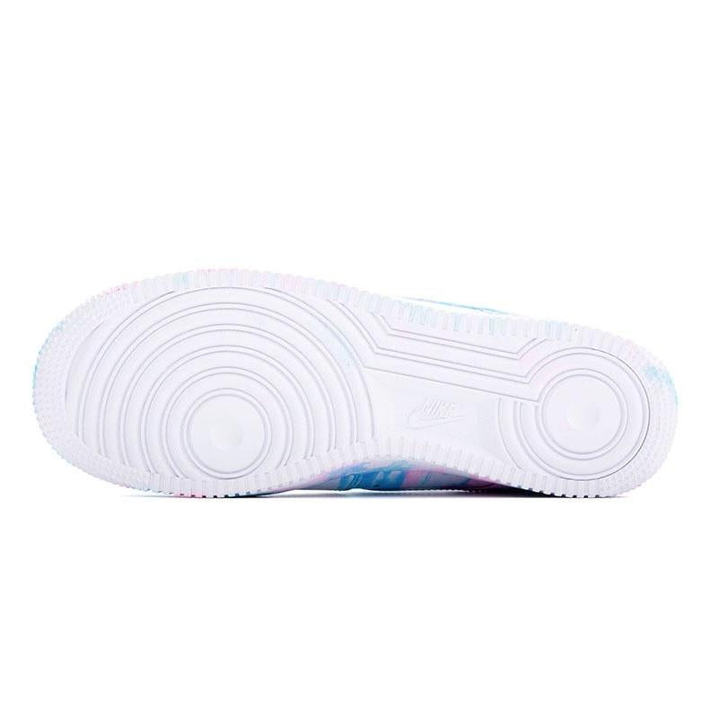 [Custom Tie-dyed neon-lit city]  Air Force 1 Skateboarding Shoes Men