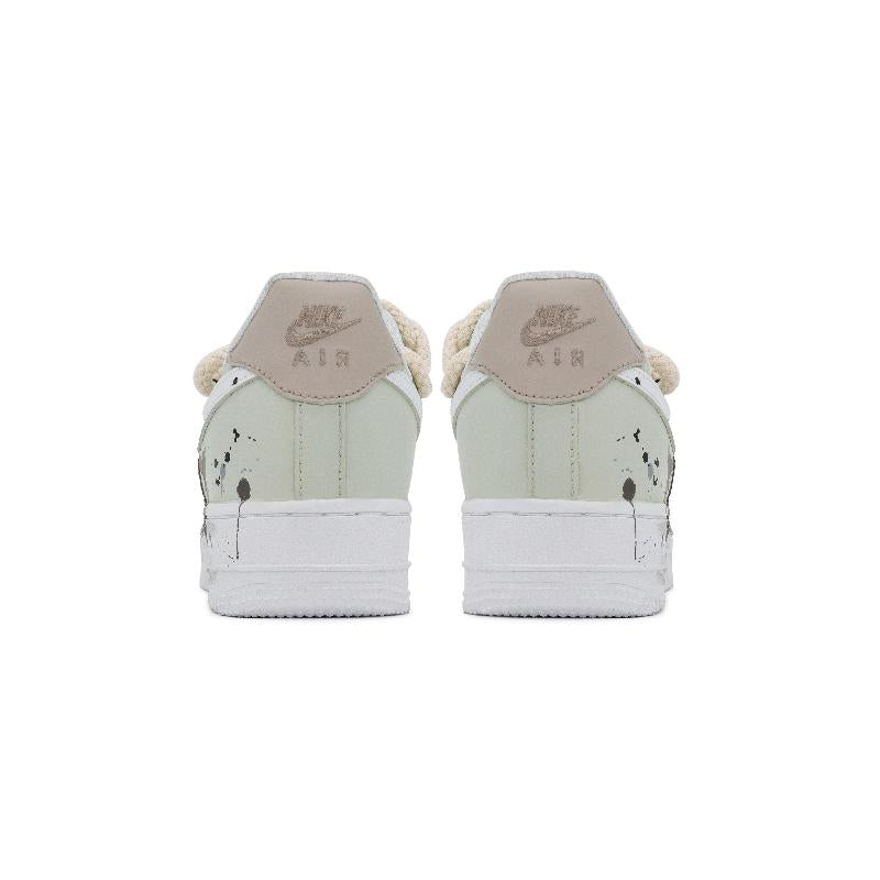 [Custom Men's style travels the world]  Air Force 1 Skateboarding Shoes Men Low-top Gray/Brown
