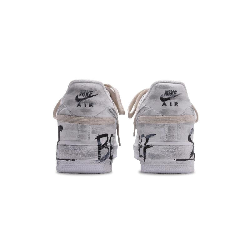 [Custom Play Cool Factor]  Air Force 1 Skateboard Shoes Men Low-Top Gray Black