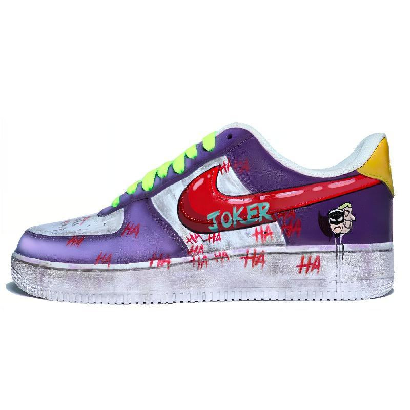 [Custom Clown graffiti]  Air Force 1 Skateboarding Shoes Men