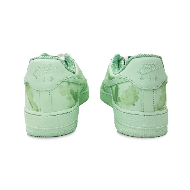 [Custom Duckweed]  Air Force 1 Skateboarding Shoes Men Low-top Green