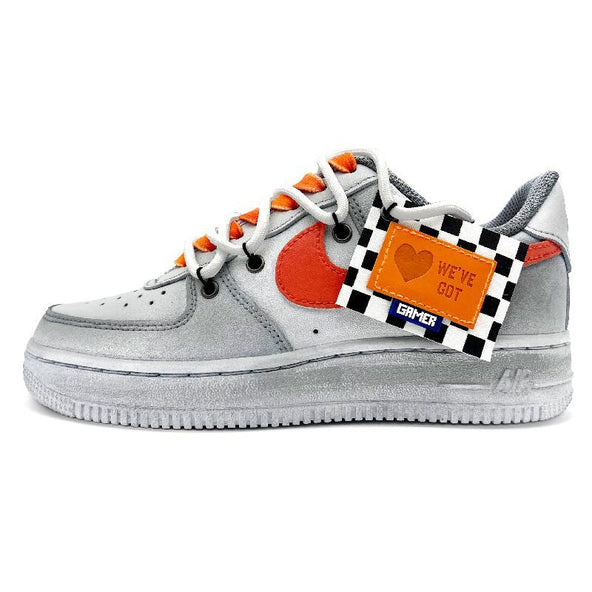 [Custom Men's setting sun afterglow] Male  Air Force 1 Low Skate shoes