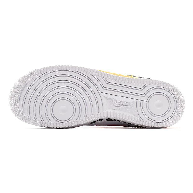 [Custom Graffiti Illustrations]  Air Force 1 Skateboarding Shoes Low-top White/yellow/black/red Unisex