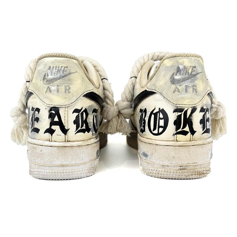 [Custom Aged Gothic hemp rope]  Air Force 1 Skateboarding Shoes Men