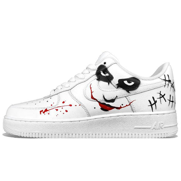 [Custom Men's AF1 clown hand-drawn] Male  Air Force 1 Low Skate shoes