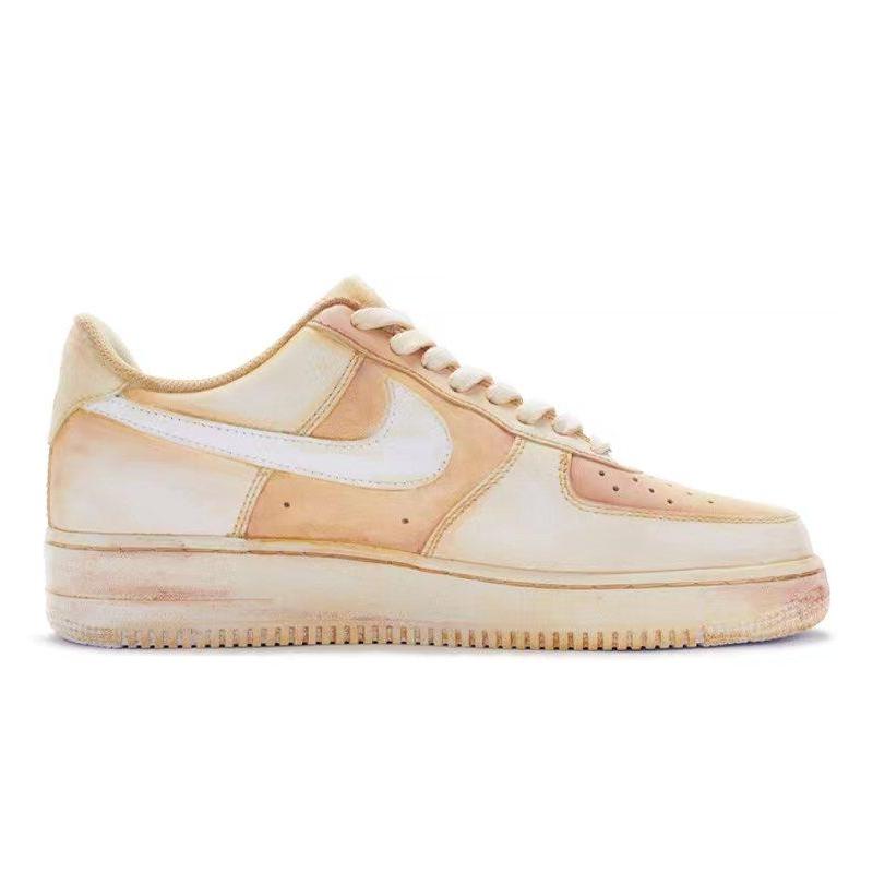 [Custom Men's desert rice chestnut]  Air Force 1 Skateboarding Shoes Men