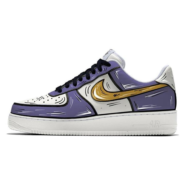 [Custom Hand-drawn two-dimensional people of Zijin Lake]  Air Force 1 Skateboarding Shoes Unisex