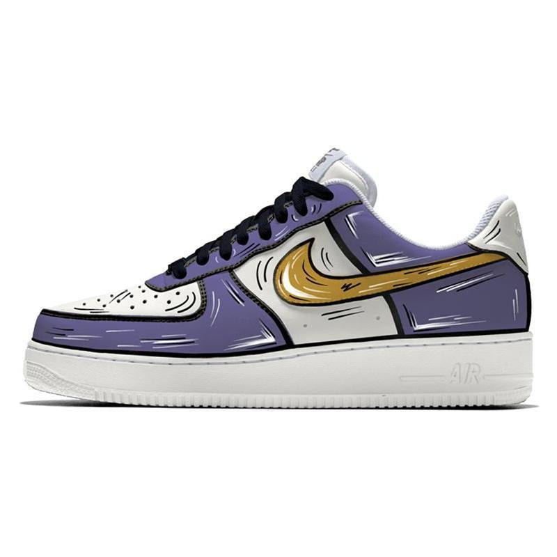 [Custom Hand-drawn two-dimensional people of Zijin Lake]  Air Force 1 Skateboarding Shoes Unisex