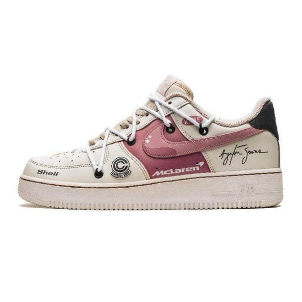 [Custom The aroma of pomelo is slightly intoxicating]  Air Force 1 Skateboarding Shoes Unisex Low-top Pink