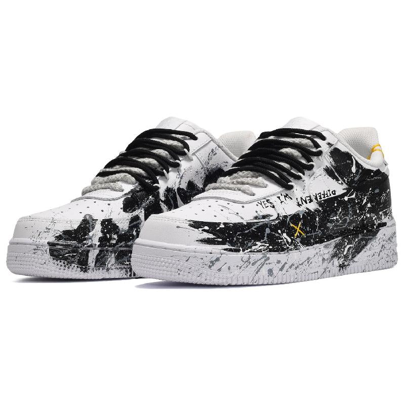 [Custom The male style has black and white arrows]  Air Force 1 Skateboarding Shoes Men