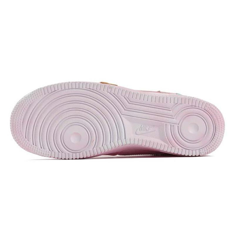 [Custom Men's retro scratch-off card]  Air Force 1 Skateboarding Shoes Men Low-top Pink