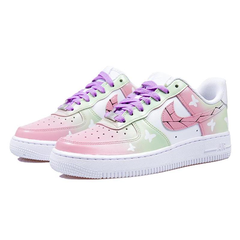 [Custom The male version of Demon Slayer: Butterfly Ninja]  Air Force 1 Low Skateboarding Shoes Men