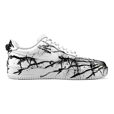 [Custom Male Cthulhu Hellmessenger Black and red]  Air Force 1 Skateboarding Shoes Men