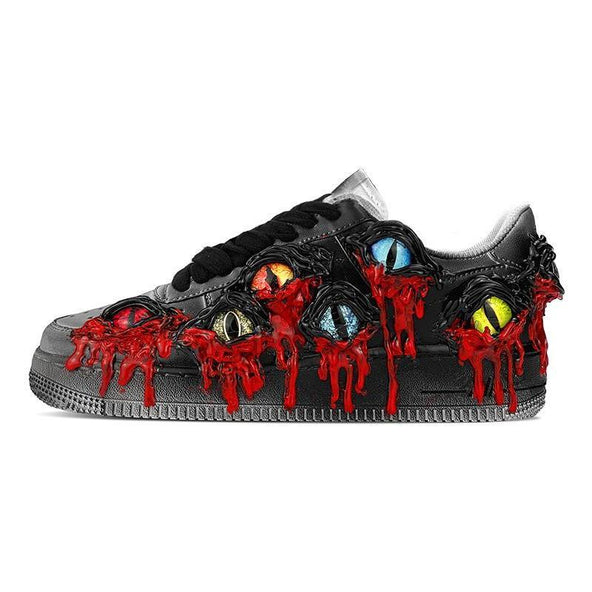 [Custom The male version of Cthulhu Venom is black and red]  Air Force 1 Skateboarding Shoes Men
