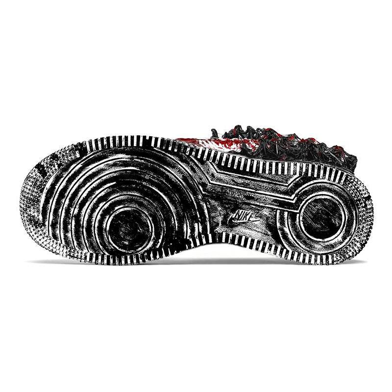 [Custom Male Marvel superhero Venom in black and red]  Air Force 1 Skateboarding Shoes Men