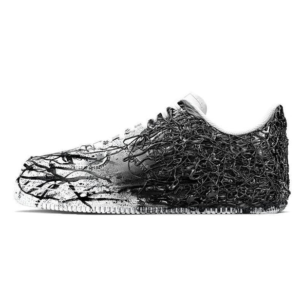 [Custom The male version of the darkened Venom]  Air Force 1 Skateboarding Shoes Men