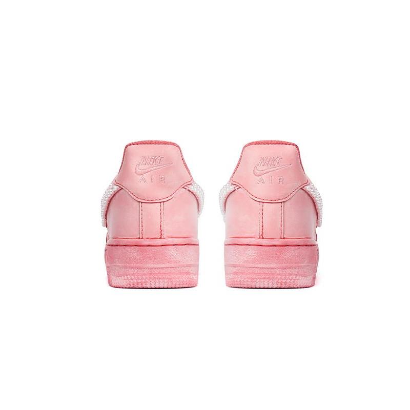 [Custom Men's and women's cherry blossom pink silk pearls]  Air Force 1 Low Skateboarding Shoes Unisex