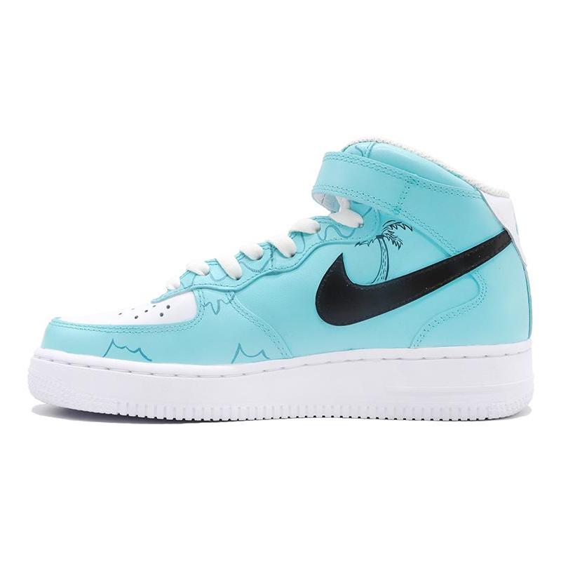 [Custom 520 Men's Tiffany Green South Coast]  Air Force 1 Skateboarding Shoes Men
