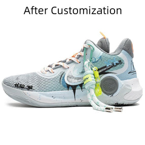 [Custom Summer mint] Nike KD Trey 5 IX Basketball Shoes Unisex Mid-Top Mint Blue