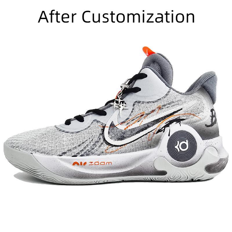 [Custom Batman]  KD Trey 5 IX Basketball Shoes Unisex Low-Top Orange