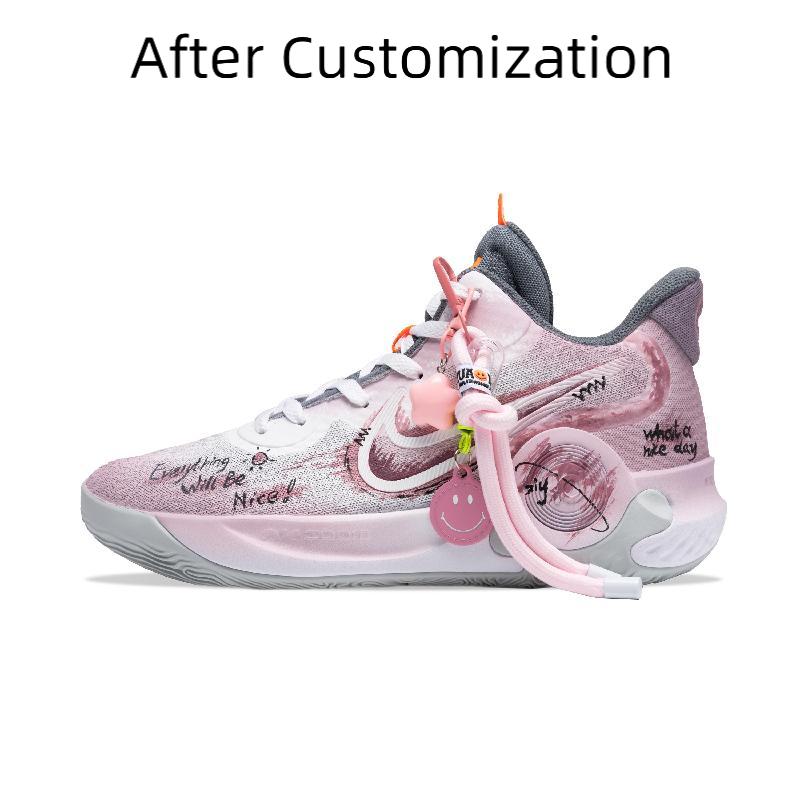 [Custom Not yet lovers]  KD Trey 5 IX Basketball Shoes Unisex Mid-Top Black