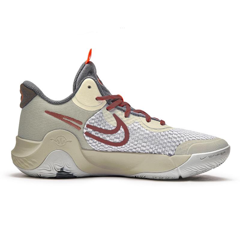 [Custom Xiangrui]  KD Trey 5 Basketball Shoes Unisex Mid-Top Red/Gray