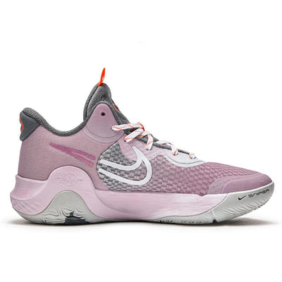 [Custom "Powder Melody"]  KD Trey 5 Basketball Shoes Unisex Mid-Top Gray/Pink