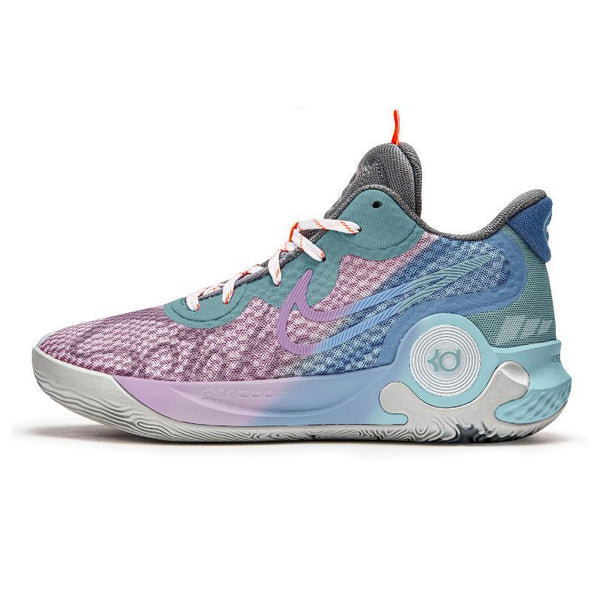 [Custom Blue and Pink Miracle]  KD Trey 5 Basketball Shoes Unisex Mid-Top Blue/Pink
