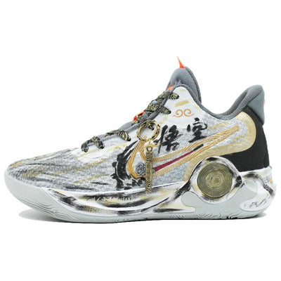 [Custom Fight over the Buddha]  KD Trey 5 IX Basketball Shoes Unisex Mid-Top Black