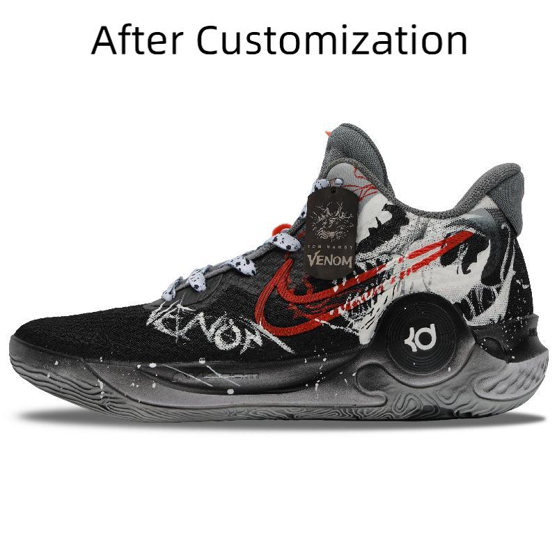 [Custom Fatal Guardian]  KD Trey 5 IX Basketball Shoes Unisex Mid-Top Red
