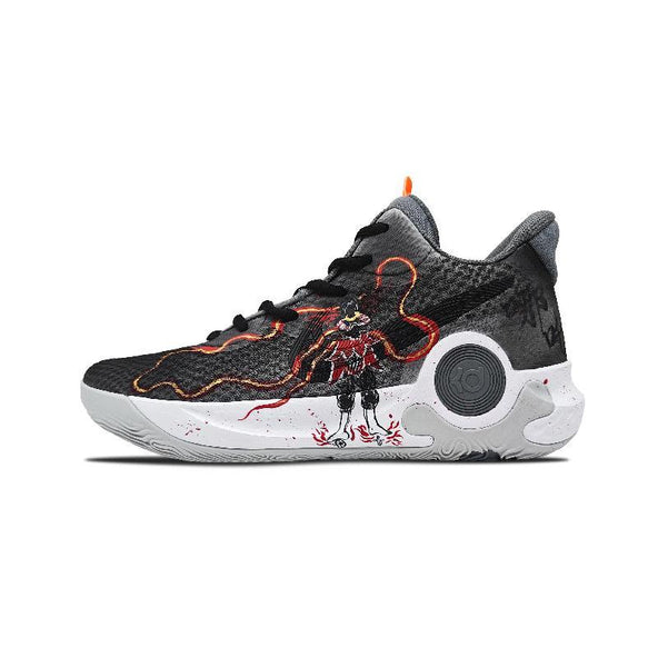 [Custom The black myth of Nezha]  KD Trey 5 IX Basketball Shoes Unisex Low-Top Red, Gold
