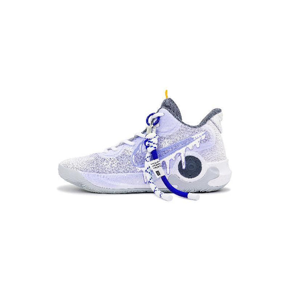 [Custom Men's style Thunderous assault]  KD Trey 5 IX Basketball Shoes Unisex Mid-top Purple