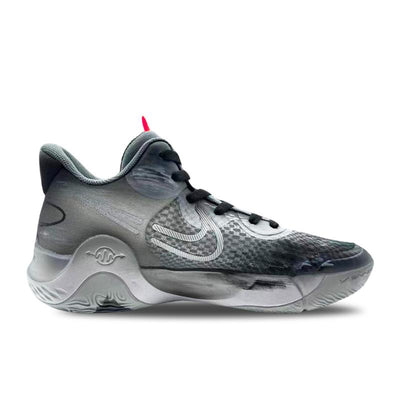 [Custom Dark mythological black and grey for both men and women]  KD Trey 5 IX Basketball Shoes Unisex Mid-Top Red