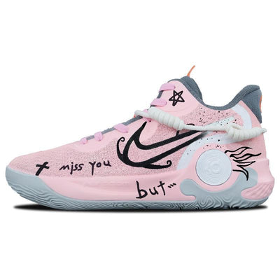 [Custom Unparalleled beauty]  KD Trey 5 IX Basketball Shoes Unisex Mid-Top Pink/Black