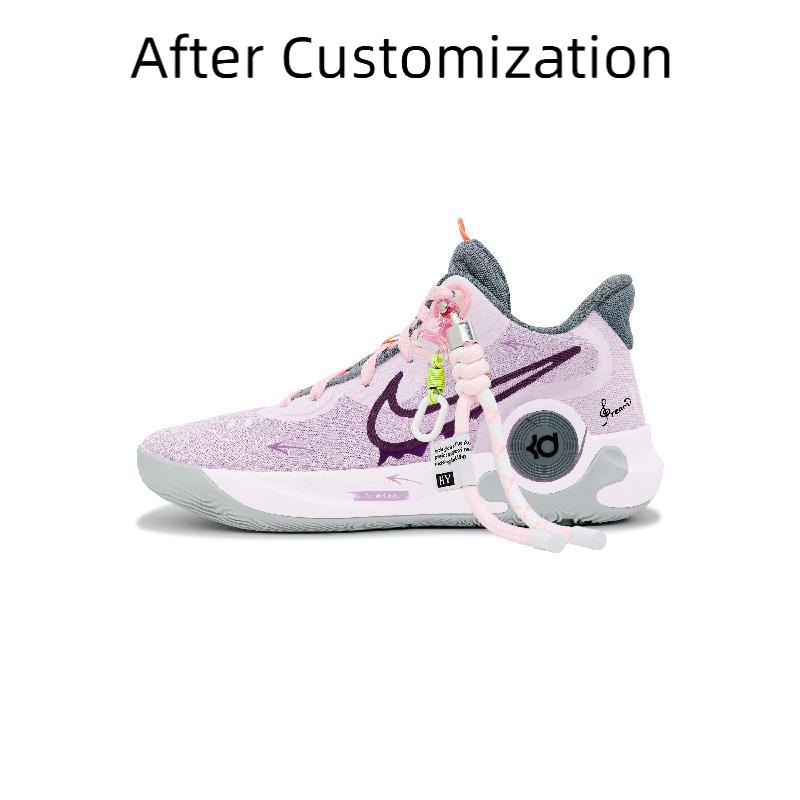 [Custom Unisex arrow spirits]  KD Trey 5 IX Basketball Shoes Unisex Mid-Top Pink