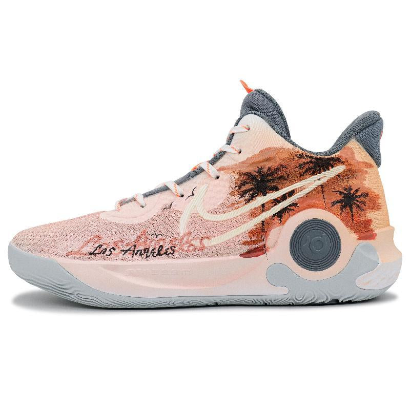 [Custom Rainforest Thailand for men and women]  Trey 5 Basketball Shoes Unisex Mid-Top Orange/Red/Black