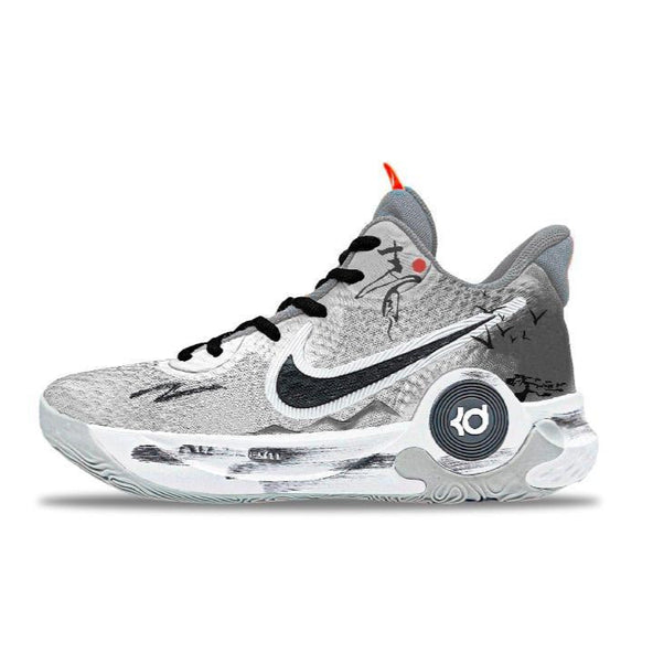 [Custom Unisex green wings]  KD Trey 5 IX Basketball Shoes Unisex Mid-Top Gray