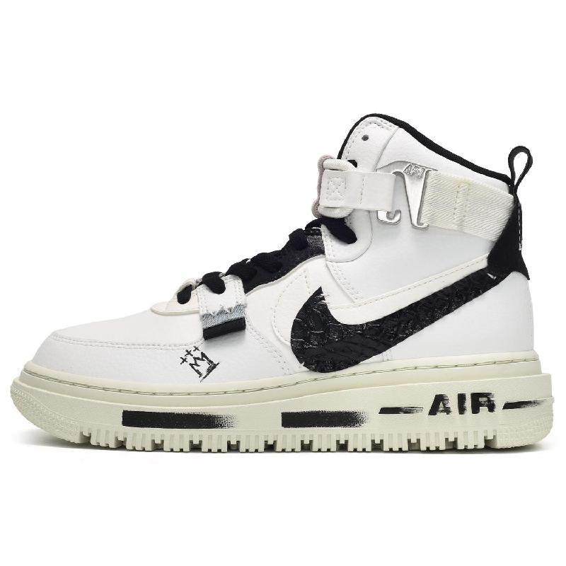 [Custom Female snake skin black and white]  Air Force 1 Skateboarding Shoes Women's