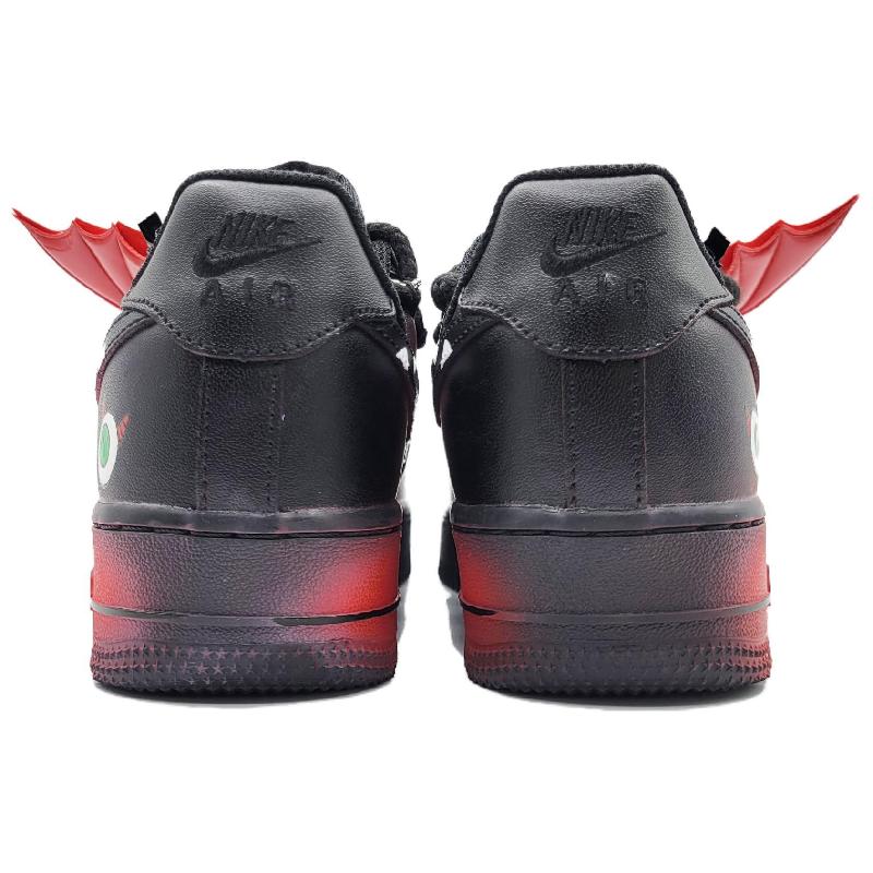 [Custom Hunt the dark descendants]  Air Force 1 Skateboarding Shoes Unisex Low-top Black/Red