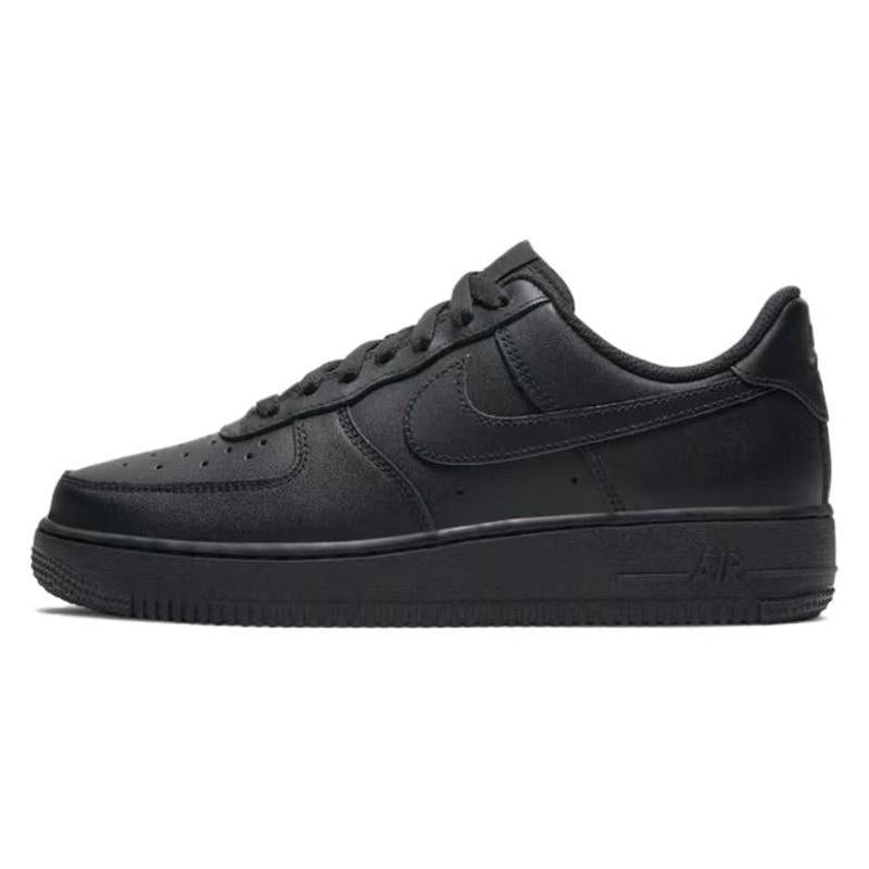[Custom The black and pink butterfly dance]  Air Force 1 Skateboarding Shoes Unisex Low-top Black/pink