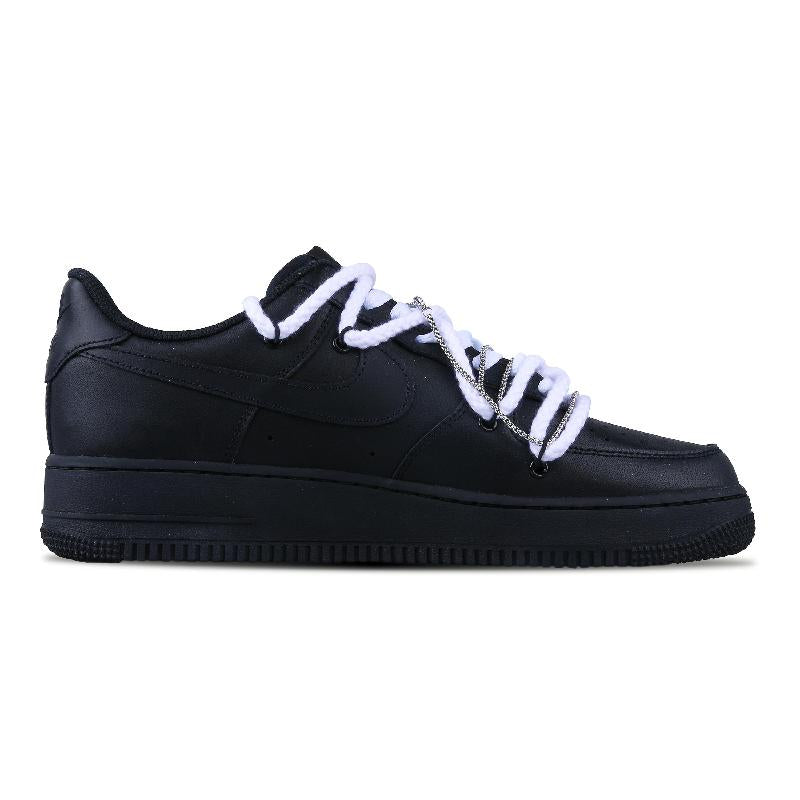 [Custom The female version becomes a dark warrior]  Air Force 1 Skateboarding Shoes Women's Low-top Black