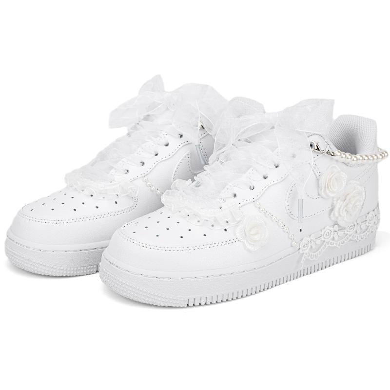[Custom Romantic Rose]  Air Force 1 Skateboarding Shoes Women's
