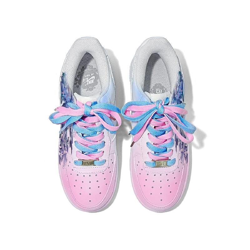 [Custom A girl with an ancient style in the 2D world]  Air Force 1 Skateboarding Shoes Women's Low-top